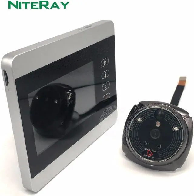 Alt view image 2 of 5 - 4 Inch WiFi Video Call GSM Peephole 1080P Camera Two-way Audio Talk Doorbell Viewer Doorphone SMS Push Motion Alarm SD Card