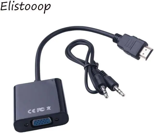 Alt view image 4 of 5 - HDMI to VGA Adaptor Micro HDMI Mini HDMI Male Adapter to VGA Female 1080p Converter For Laptop Xbox 360 PS3 PS4