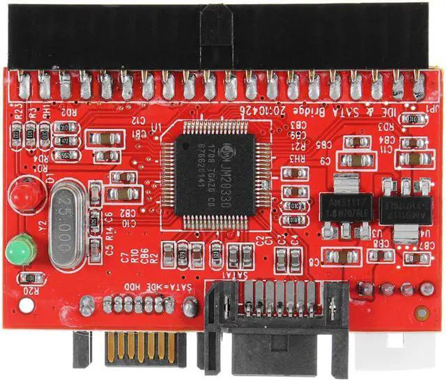 Alt view image 4 of 5 - 2 in 1 IDE to SATA / SATA to IDE Adapter Converter 3.5" 40pin for DVD CD HDD Bidirectional Transfer for PC SATA Data Cable