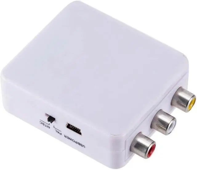 Alt view image 3 of 5 - VGA to RCA Converter Adapter HD Video Converter Box VGA to AV Support 1080P VGA2AV Converter For PC Notebook TV HD