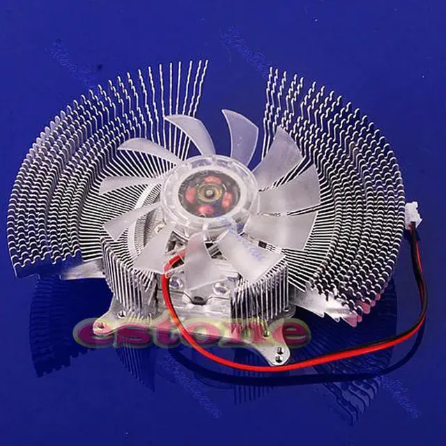Main image of PC Computer Video Card Cooler Cooling Fan Heatsinks 4  Card Installation Holes 2-Pin Cooler for Graphics Card Cooling