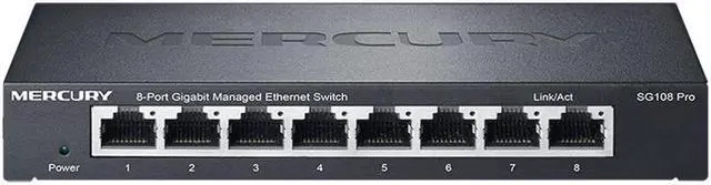 Main image of SG108 Pro 8 Port RJ45 Gigabit PoE Switch 10/100/1000Mbps desktop switch hub network Full/Half duplex
