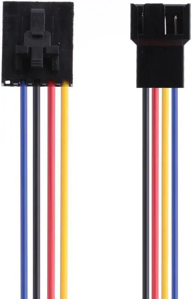 Main image of 1 Pcs 5Pin to 4Pin Cooling Fan Connector Adapter 18cm Extension Cable Wire for Dell Styles 5 pin Latch Styles PC Laptop