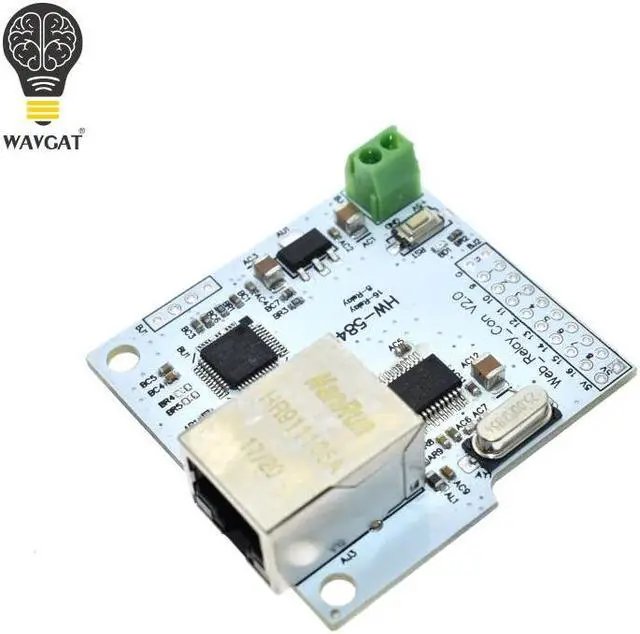 Alt view image 3 of 5 - 8 Channel 28J60 W5100 RJ45 Network Relay Control Switch 5V Internet Relay Module P2P WIFI Module Mobile Phone Control