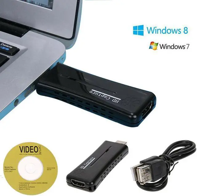 Main image of Video Capture Card USB 2.0 1080P 60FPS HD Recorder Box Live Streaming Capture Device With MIC Support Tuner Cards