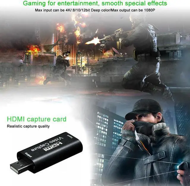 Alt view image 5 of 5 - Video Capture Card USB 2.0  Video Capture Grabber Phone Game Camera Capture Recording Box IOS To / Type-C To