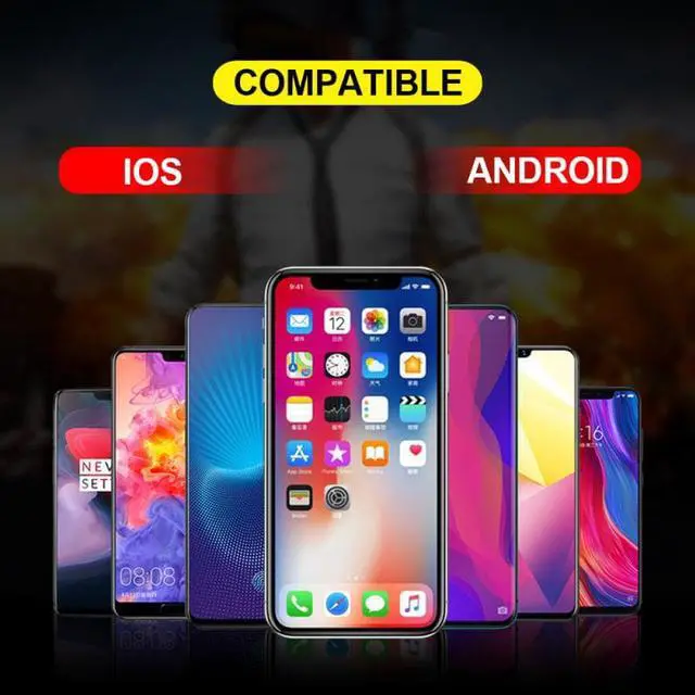 Alt view image 4 of 5 - Six Finger PUBG Moible Controller Gamepad  Fire L1 R1 Triggers PUGB Mobile Game Pad Grip Joystick For IPhone Android