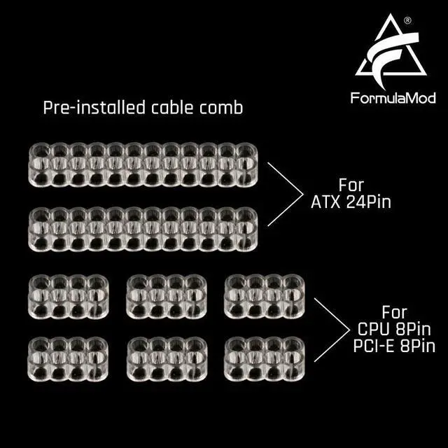 Alt view image 5 of 5 - Fm-NCK1 Power Extension Cable Kit Combination Color 18AWG ATX24Pin+PCI-E8Pin+CPU8Pin For PSU To Motherboard/GPU