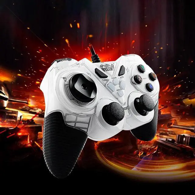 Alt view image 5 of 5 - Wired Game Controller Game Pad PC Microsoft Gamepads USB Notebook Vibration Double Play