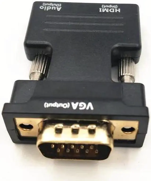 Alt view image 5 of 5 - 1080P HDMI to VGA Cable Adapter Digital To Analog Audio Video Converter Cable for PC Laptop TV Box Projector
