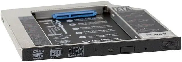 Alt view image 3 of 5 - 1pc SATA SSD HDD Caddy Laptop Optical Drive Bay Aluminum Adapter 12.7mm Second 2.5"