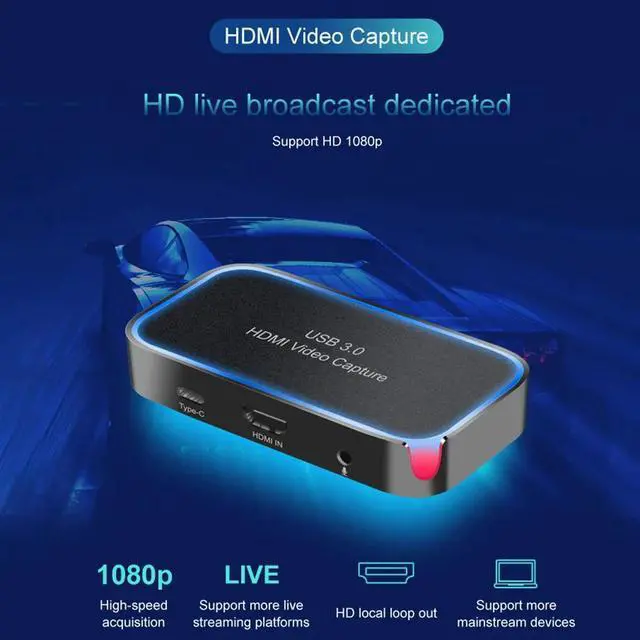 Alt view image 5 of 5 - 4K Computer 1080p 60Hz Live Streaming  Video Capture Card Broadcast UAC USB 3.0 Recording Game Conference Plug And Play UVC