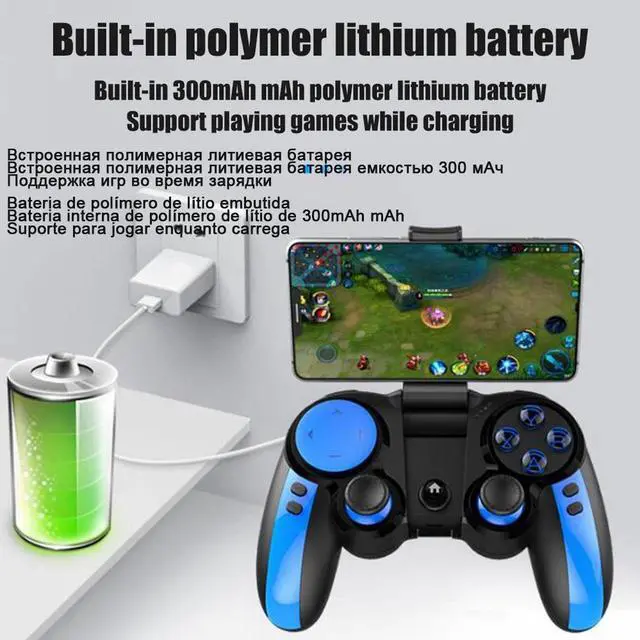 Alt view image 3 of 5 - 9090 Wireless Gamepad PC Bluetooth Game Pubg Controller Game Telescopic Joystick for ios / Android Smartphone Windows PC