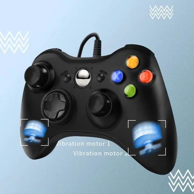 Alt view image 5 of 5 - USB Wired Gamepad for Xbox 360 /Slim Controller for Windows 7/8/10 Microsoft PC Controller Support for Steam Game