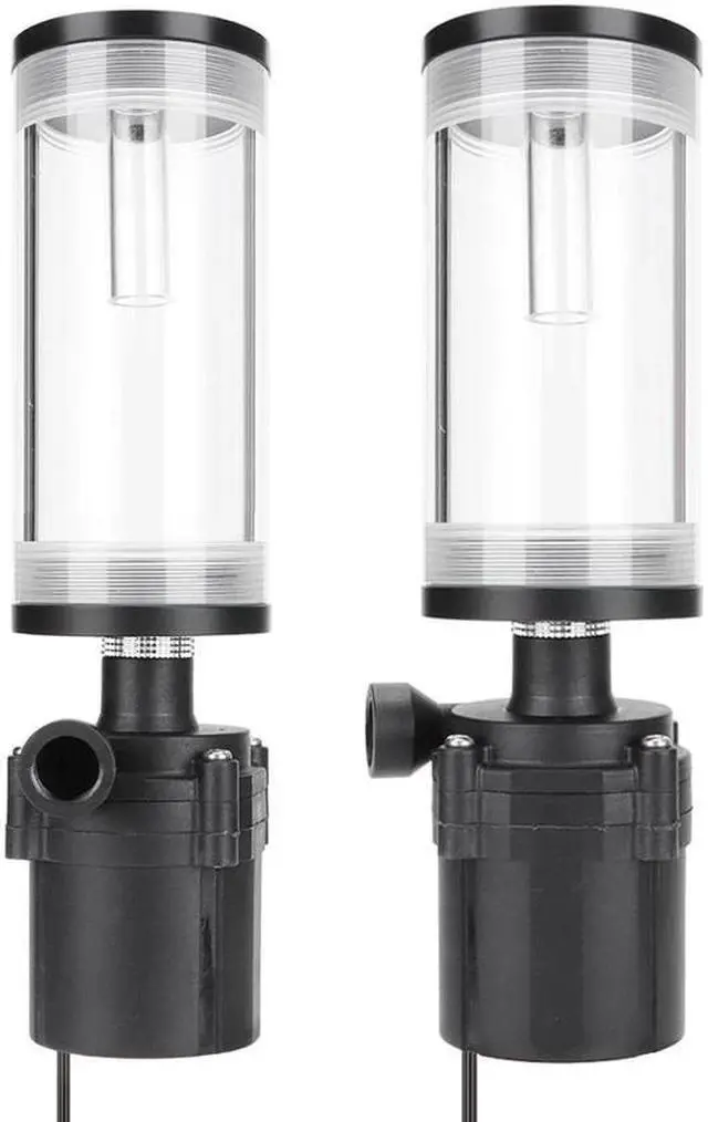 Alt view image 4 of 5 - Water Cooling Cylinder Pump 600L/H Flow 5 meters Lift + 110mm Water Cooling Tank for PC Water Cooling System