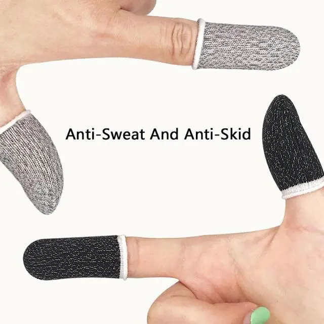 Alt view image 5 of 5 - Controller Finger Tips Cover Sweat Proof Gaming Finger Gloves Fingertips For PUBG/Knives Out/Rules of Survival s Gloves