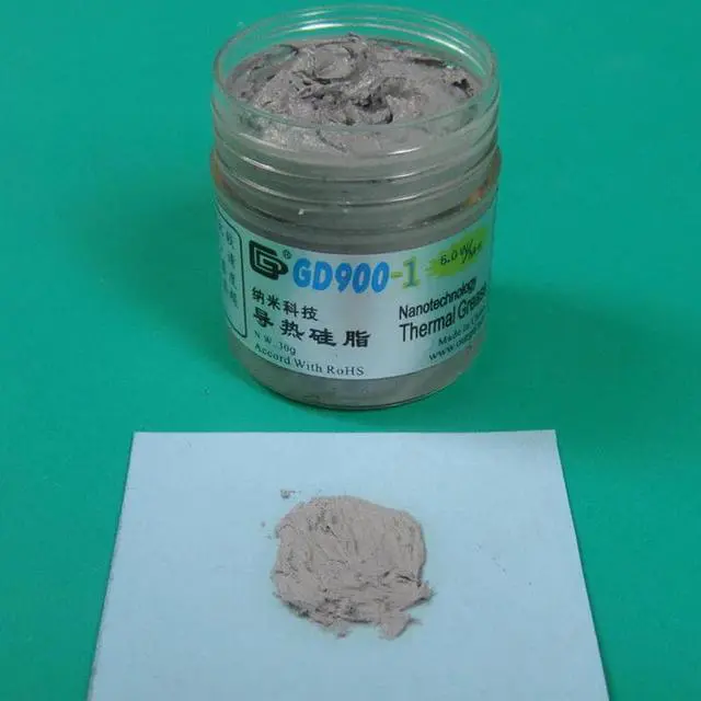 Alt view image 3 of 5 - 900-1 Thermal Conductive Grease Paste Silicone Plaster Heat Sink Compound Net Weight 30 Grams Containing Silver For CPU CN30
