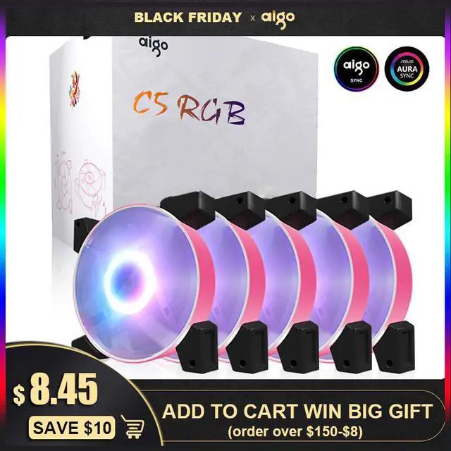 Main image of New RGB Fan 120mm LED PC Computer Case Fans ARGB Quiet Remote 5v 3pin Aura Sync Computer CPU Cooler Cooling Adjust Case Fan