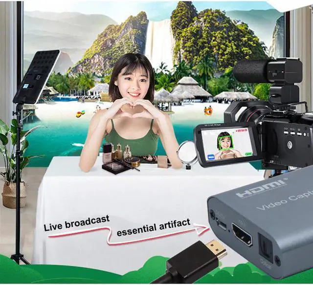 Alt view image 5 of 5 - 4K 60HZ USB 3.0 Loop Out Audio Video Capture Card 1080P 60fps HDMI Video Grabber Box for PS4 Game Camera Record Live Streaming