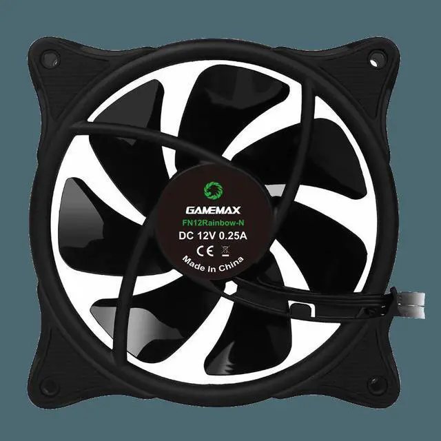 Alt view image 5 of 5 - Rainbow-N RGB PC Case Fan 120mm 4pin Desktop Computer Cooler ARGB Adjust LED Silent Fan Cooling for Computer Single Pack