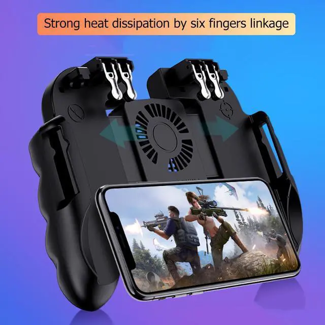 Main image of Mobile Phone Game Handle Controller Supporting smartphones with 4.7-6.0 inch Screen Joystick Trigger Gamepad for PUBG Games