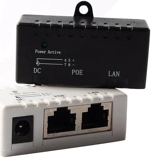 Main image of Splitter  Injector Rj45 Dc 5.5Mm x 2.1Mm Input Passive  Injector Splitter Adapter Connector For Ip Network Camera