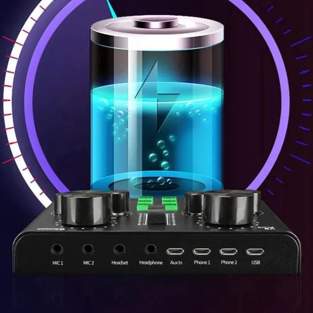 Alt view image 3 of 5 - Plug Sound Card for Live Streaming Voice Changer Sound Card with Multiple Sound Effects, o Mixer for Recording