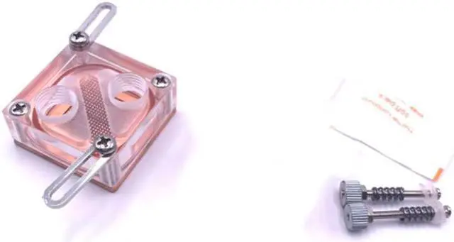 Alt view image 5 of 5 - Bridge Water Cooling Head,Computer Water Cooling Acrylic General Northbridge Cooling Head for Computer CPU Block