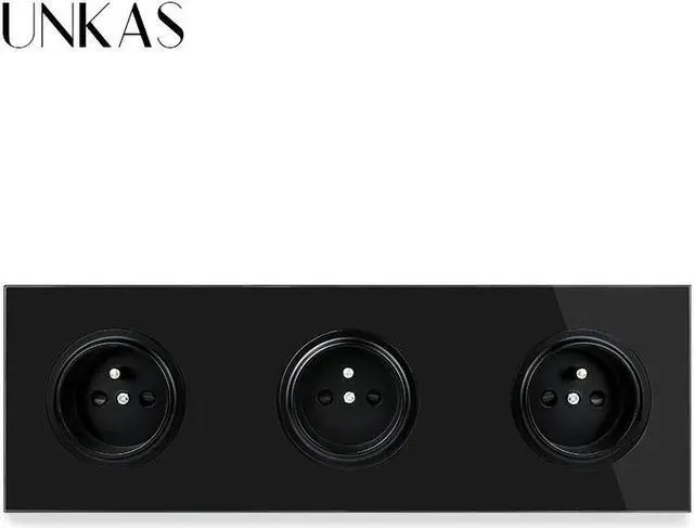 Alt view image 3 of 5 - 3 Gang French Glass Panel + Dimmer Fan Regulator Switch Dual USB TV RJ11 Telephone RJ45 Internet + HDMI Port USB3.0 Jack