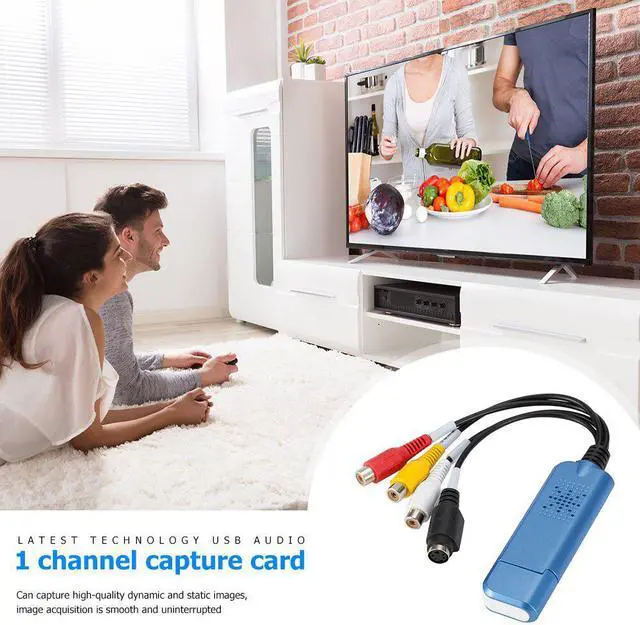 Alt view image 4 of 5 - Capture Card Device USB 2.0 Video VHS to DVD Household TV Video Watching Supply Adapter for Win XP 2000 Vista
