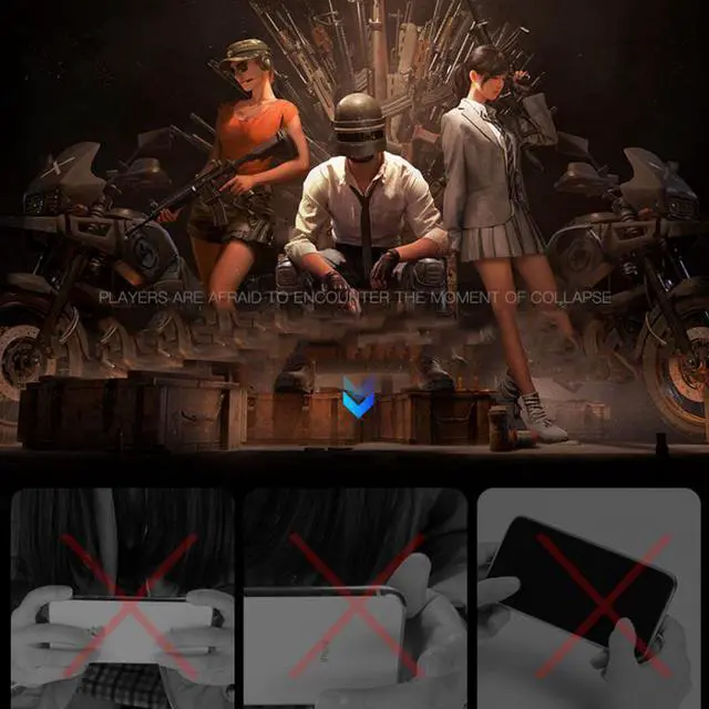 Alt view image 4 of 5 - Mobile Joystick Controller Turnover Button Gamepad For  IOS Android Finger Operating Gamepad With Cooling Fan