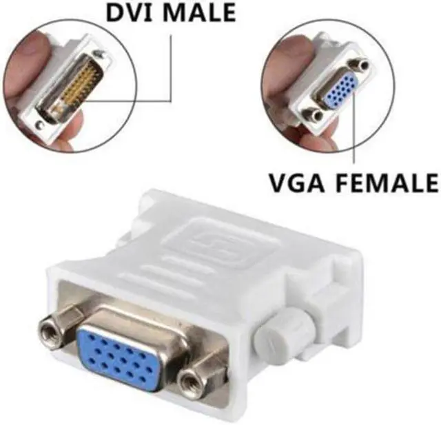 Alt view image 4 of 5 - stock DVI D Male To VGA Female Socket Adapter Converter VGA to DVI/24+1/24+5 P Male to VGA Female Adapter Converter hot