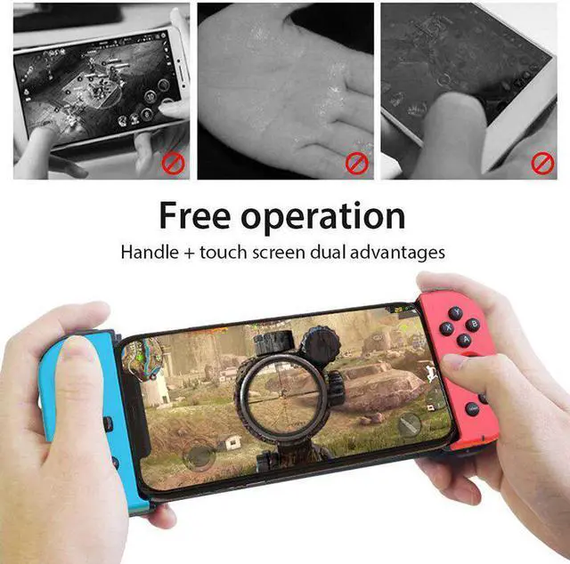 Alt view image 3 of 5 - Wireless Telescopic Bluetooth Game Controller Wireless Gamepad Joystick L/R JoyCon Controller For IOS Android Gamepad