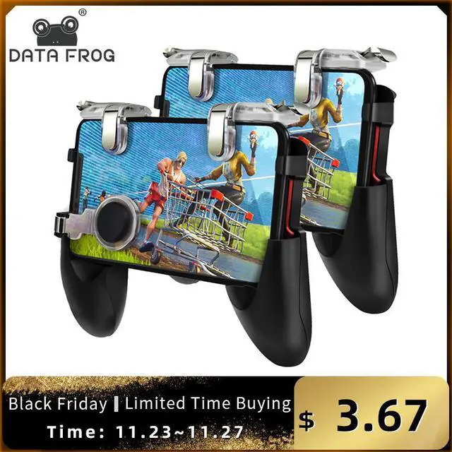 Main image of L1 R1 Triggers For PUBG Mobile Game Controller Gamepad Fire Button Joystick For iPhone Android Mobile Phone Game