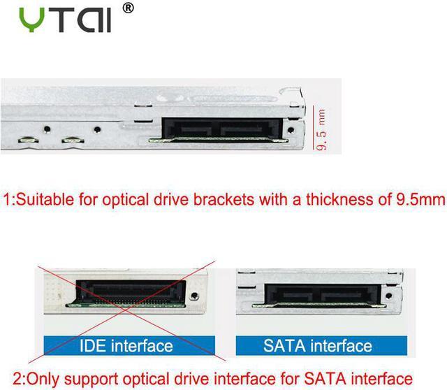 12.7mm USB 2.0 IDE/ PATA to SATA External DVD Enclosure For CD/DVD