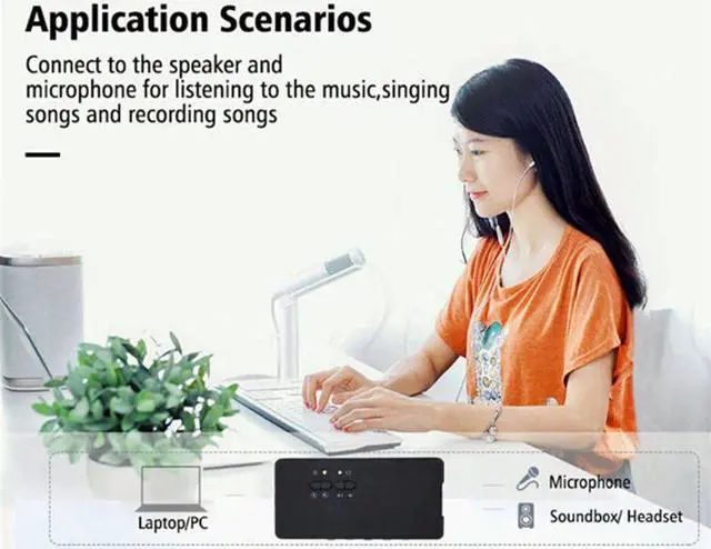 Alt view image 2 of 5 - Sound Card Usb 2.0 Sound Card Cmi6206 Chipset Usb Usb o Device Class Spec1.0 And Usb Hid Class Spec 8 Channel Dac O