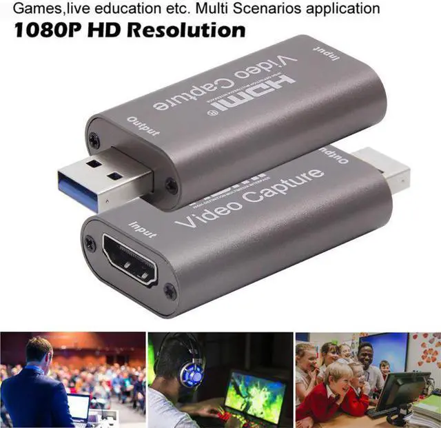 Alt view image 3 of 5 - Video Capture Card HDMI to USB 1080p USB3.0 Video Recorder Game Capture Card for Game Streaming Live Broadcasting