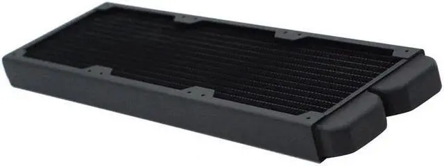 Alt view image 2 of 5 - TSRP-TW360 360mm Computer Water Cooling Copper Radiator 14 Flat Tube Single Layer Copper Fin for 12cm Fan