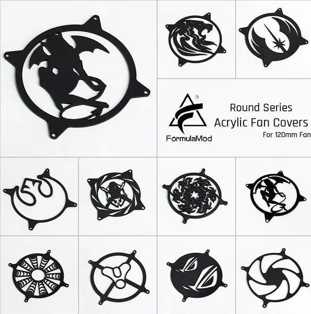 Main image of Fm-FanCover, Acrylic Round Fan Covers, Fan Cover For 120mm Fans, Fan-Round-Series