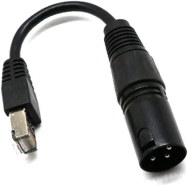 Main image of Malloom15cm Cable Adapter RJ45 to XLR 3 Pin Male by SIRS-E DMX-CON Controller card rj45 connector dvi-d vga dual psu
