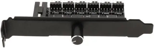 Alt view image 5 of 5 - 4-Pin Power 6 Channels PC Case CPU Splitter Cooler Cooling Fan Speed Controller for PC Fans 4 Pins 6 Ways
