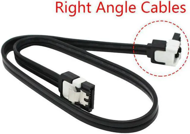 Alt view image 4 of 5 - 50CM Serial ATA SATA 3 RAID Data HDD Hard Drive Disk Signal Cables Black Straight/Right Angle High Speed SATA Data Cable