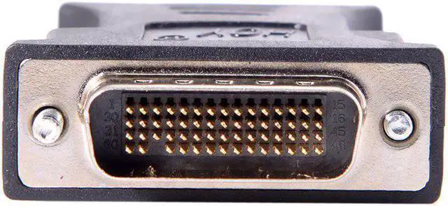 Alt view image 2 of 5 - DMS59 59Pin DVI Male to 1-Port VGA Female Video Y Splitter SHORT Cable 1 PC to 1 MONITOR