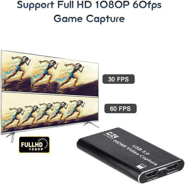 Alt view image 4 of 5 - Game Capture Card for PS4 Game Console USB 3.0 1080P placa de video Streaming Live Broadcasts TV Box Recording