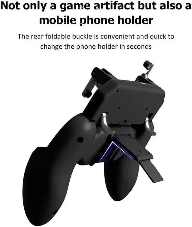 Alt view image 4 of 5 - + PUGB Mobile Joystick Gamepad Metal L1R1 Shooter Joystick for IOS Android Mobile Phone Mobile Game Controller  Fire PUBG
