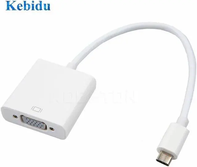 Alt view image 2 of 5 - Type C to VGA Adapter Cable USBC USB 3.1 to VGA Adapter for Macbook 12 inch Chromebook Pixel Lumia 950XL Hot Sales
