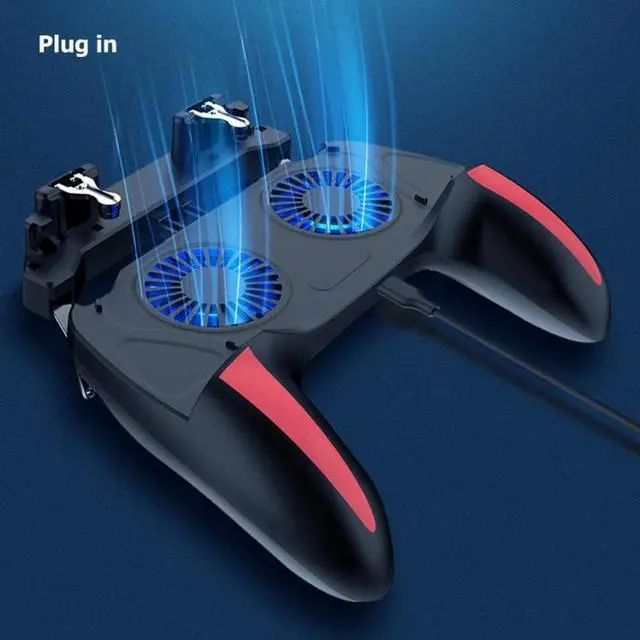 Alt view image 3 of 5 - Gaming Grip Game Controller Joystick Gamepad Dual Cooling Fan Cooler for PUBG