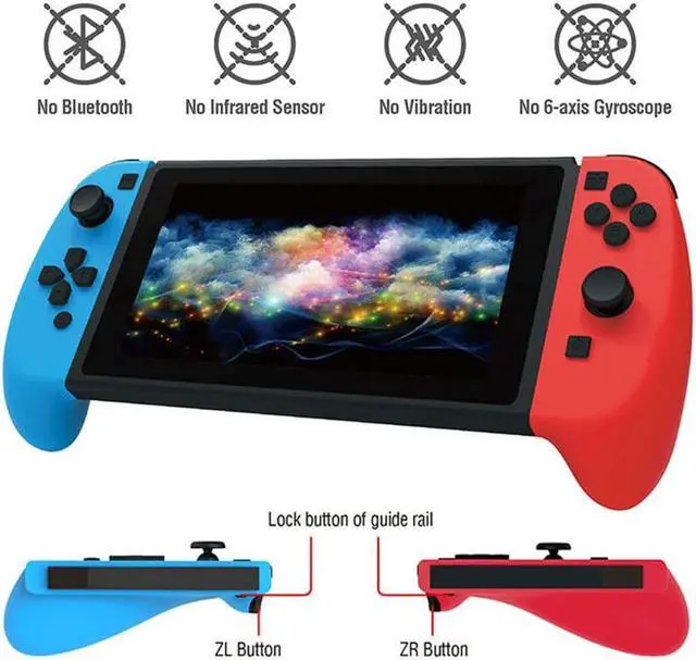 Alt view image 4 of 5 - Game Controller For Nintendo Switch Pro Joy-Con Gamepad For NS Switch Console Left + Right Not Bluetooth Joypad Joystick