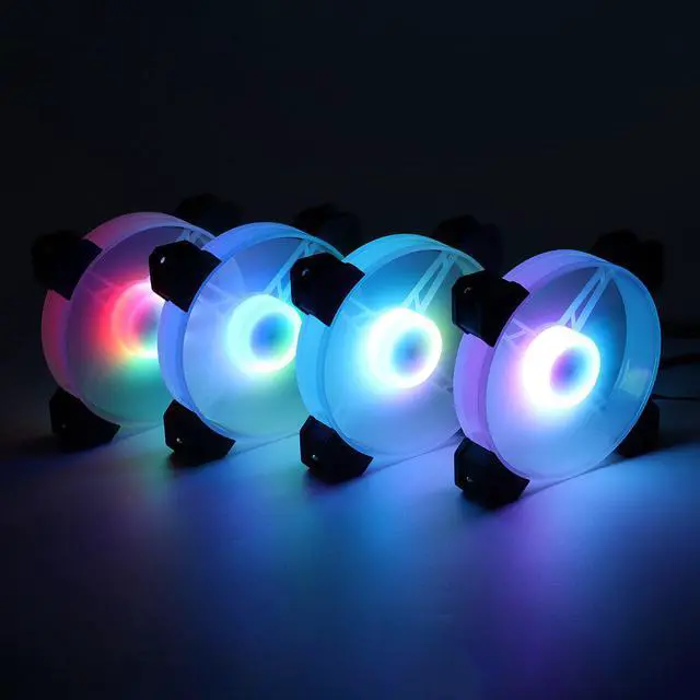 Alt view image 5 of 5 - 6pcs RGB Adjust LED Fan Cooler 120mm Cooling Fan PC Computer Case Fan Heatsink Silent For Gaming Case Cooler Fan With Controller