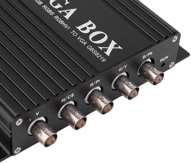 Alt view image 5 of 5 - Box RGB RGBS RGBHV MDA CGA EGA to VGA Industrial Monitor Video Converter with EU Plug Power Adapter Black